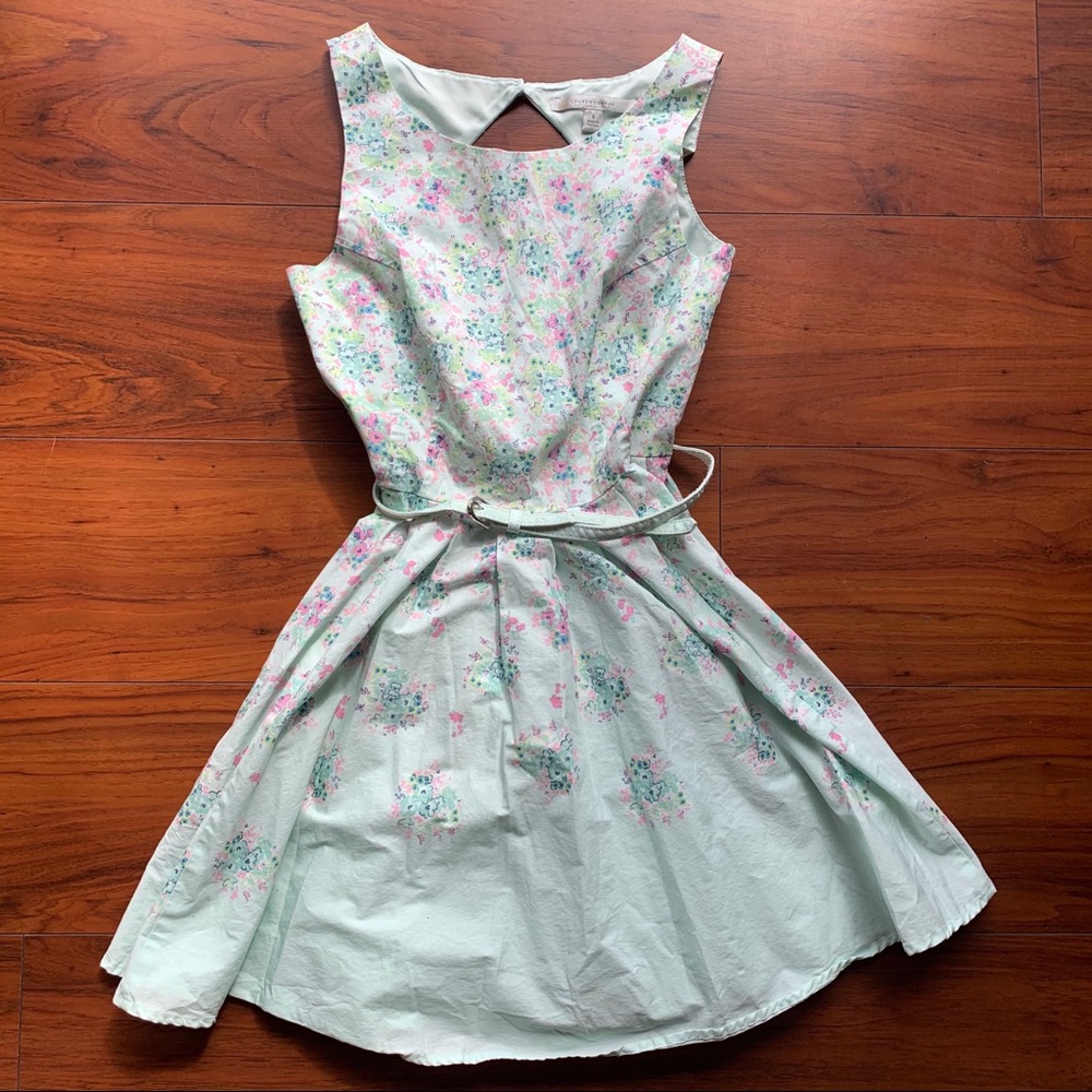 Lauren Conrad Floral Belted Dress